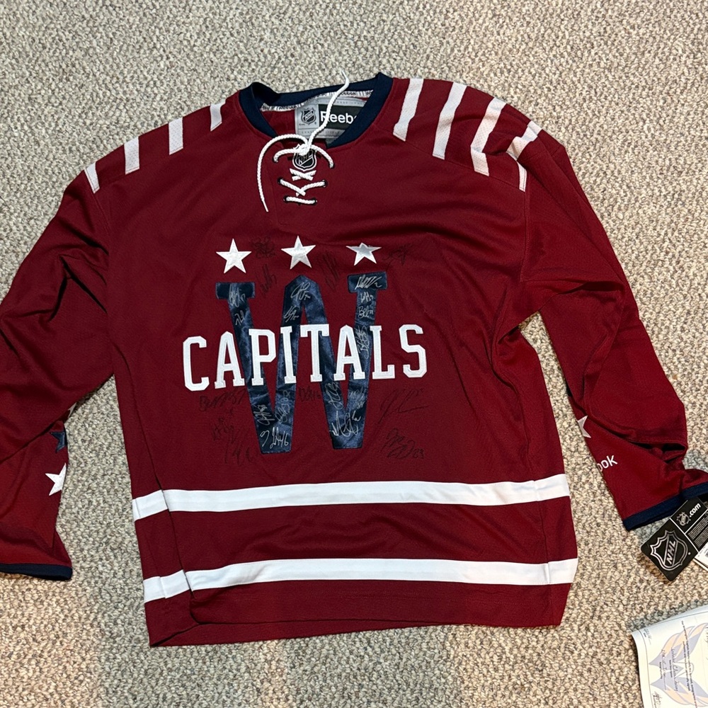 Reebok Capitals Maroon Jersey with White Details